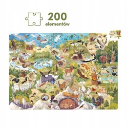 CzuCzu Dzikie Puzzle Parki Narodowe 200 element 6+