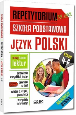 Repetytorium na 100 % Szkoła Podstawowa Język Polski klasa 4-6 2024